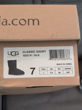 UGG Classic Short Boots in Black